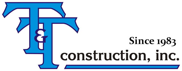 T & T Construction Company Logo